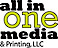 All in One Media and Printing logo