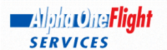 Alpha One Flight School logo