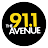 91.1 The Avenue logo