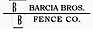 Barcia Bros Fence logo