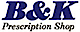 B&K Prescription Shop logo