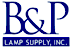 B & P Lamp Supply logo