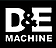 D&E Machine logo