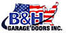 B&H Garage Doors logo