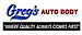 Greg''s Auto Body logo