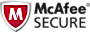 McAfee SECURE logo