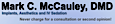 Dr. Mark C. McCauley DMD logo