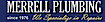 Merrell Plumbing logo