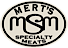 Mert''s Specialty Meats logo