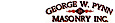 George W. Pynn Masonry logo