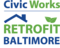 Retrofit Baltimore, A Civic Works Project logo