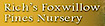 Rich''s Foxwillow Pines Nursery logo