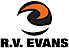 R.V. Evans logo