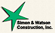 Simon & Watson Construction logo