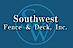 Southwest Fence and Deck logo