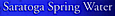 Saratoga Spring Water logo