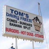 Toms Dairy Freeze logo