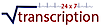 V Transcription logo