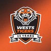 Wests Tigers Rugby League Football logo